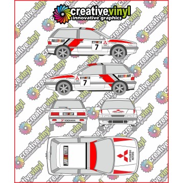 Mitsubishi Colt 1990 Ralliart Full Graphics Kit