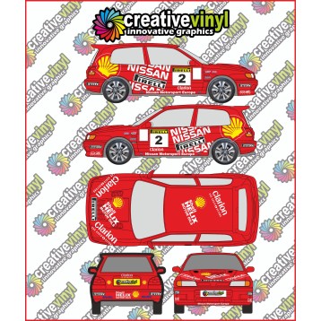 Nissan Sunny 1995 Full Graphics Kit