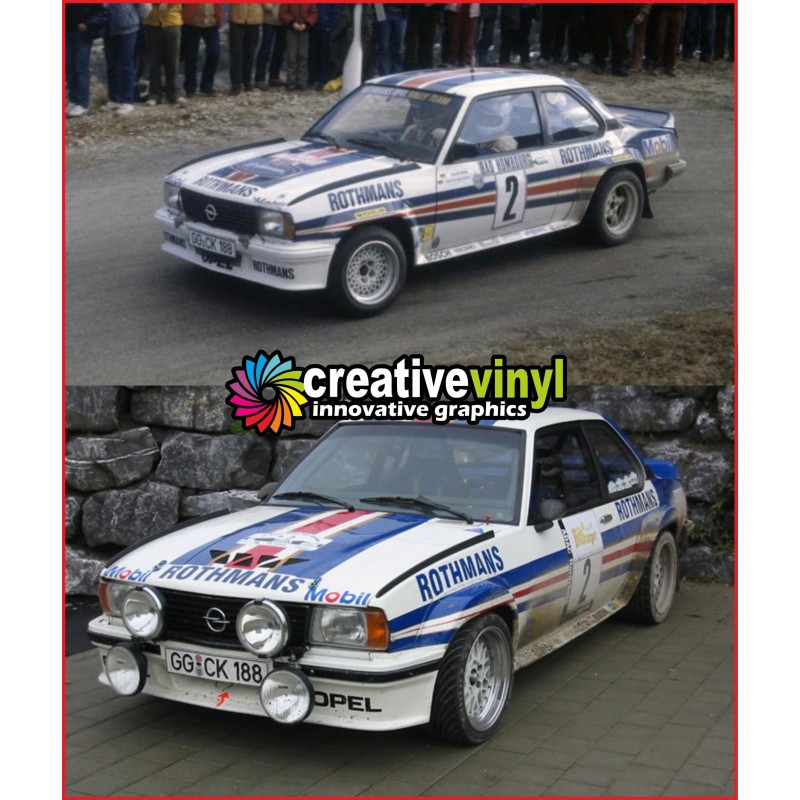 Opel Ascona 400 B Rothmans Full Graphics Kit
