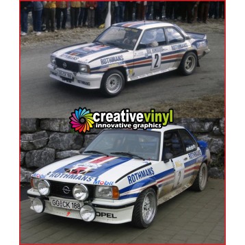 Opel Ascona 400 B Rothmans Full Graphics Kit