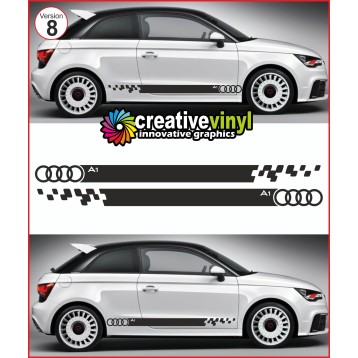 Audi A1 Side Stripe Style 8