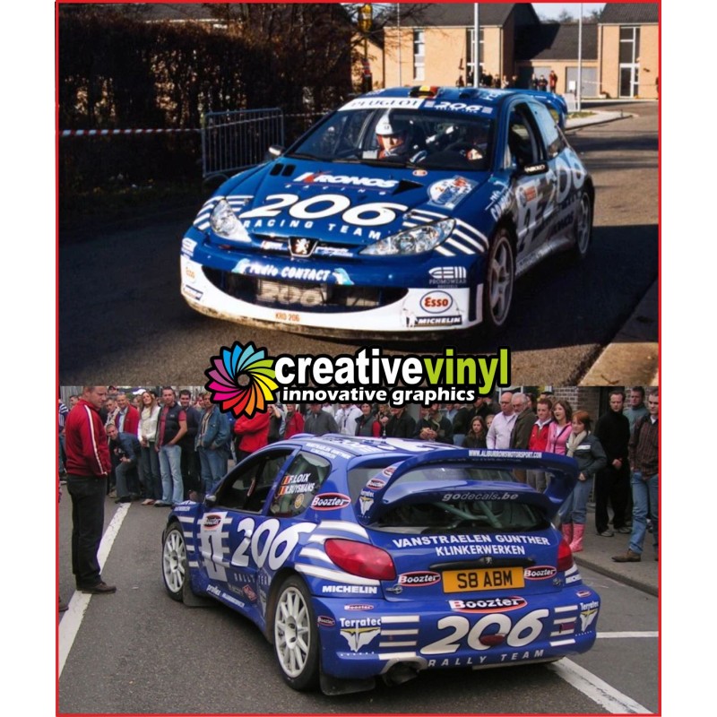Peugeot 206 2003 Kronos Full Rally Graphics Kit