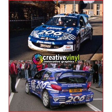 Peugeot 206 2003 Kronos Full Rally Graphics Kit