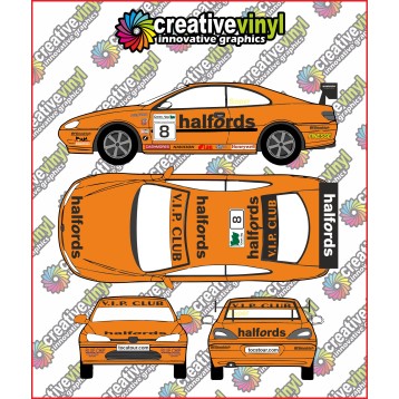Peugeot 406 2002 BTCC Full Rally Graphics Kit