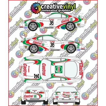 Toyota Supra Toms Castrol 1997 Full Rally Graphics Kit