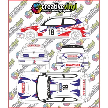 Toyota Corolla 1999 Australian WRC Full Graphics Kit