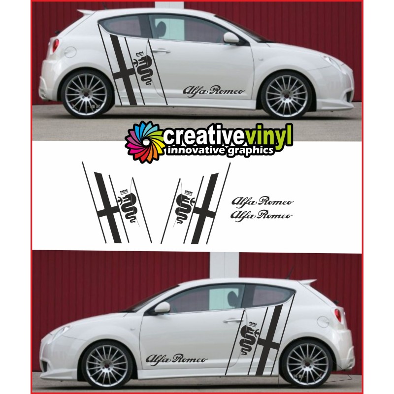 Alfa Romeo Mito Side stripe Style 3