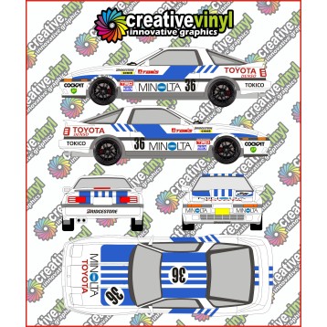 Toyota Supra 1987 Minolta Full Graphics Kit