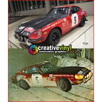 Datsun 240z 1971 Monte Carlo Full rally graphics Kit