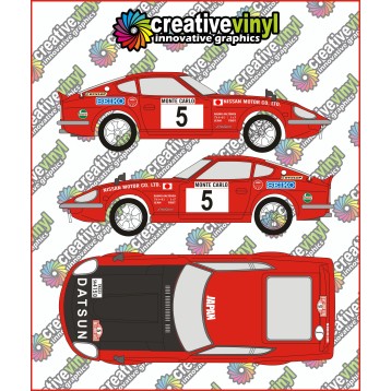 Datsun 240z 1971 Monte Carlo Full rally graphics Kit