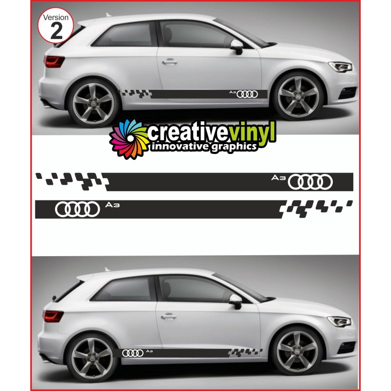Audi A3 Side Stripe Style 2