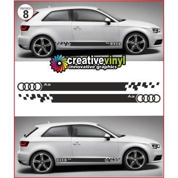 Audi A3 Side Stripe Style 8