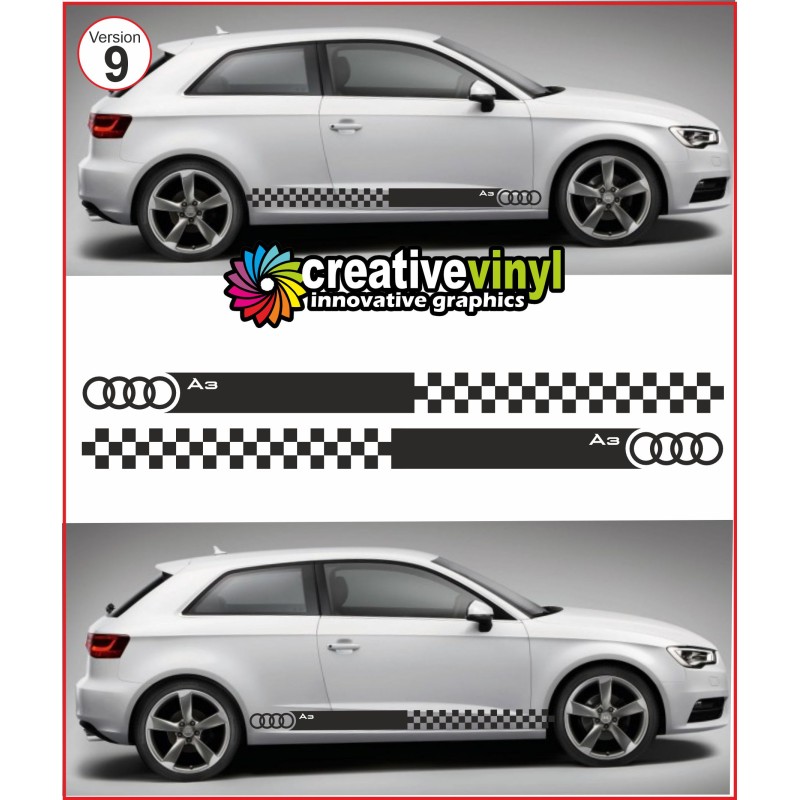 Audi A3 Side Stripe Style 9