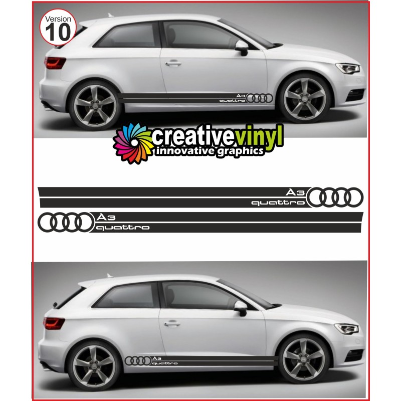 Audi A3 Side Stripe Style 10
