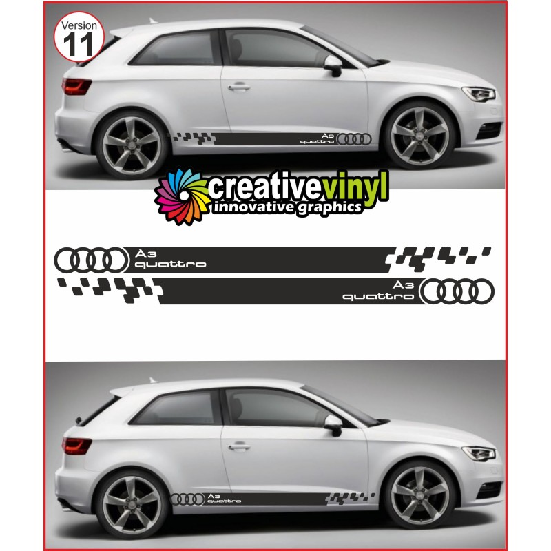Audi A3 Side Stripe Style 11