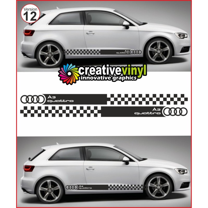 Audi A3 Side Stripe Style 12