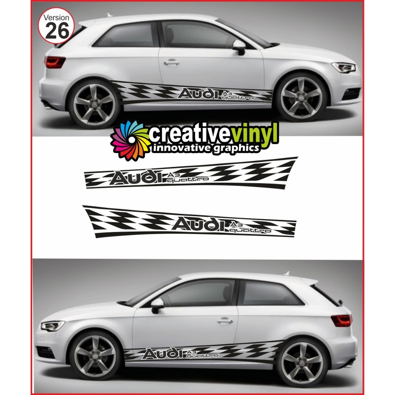 Audi A3 Side Stripe Style 26